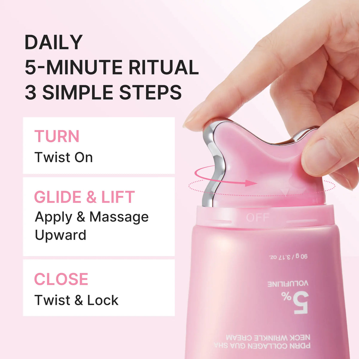 Les 3 étapes du rituel Lunova Glow